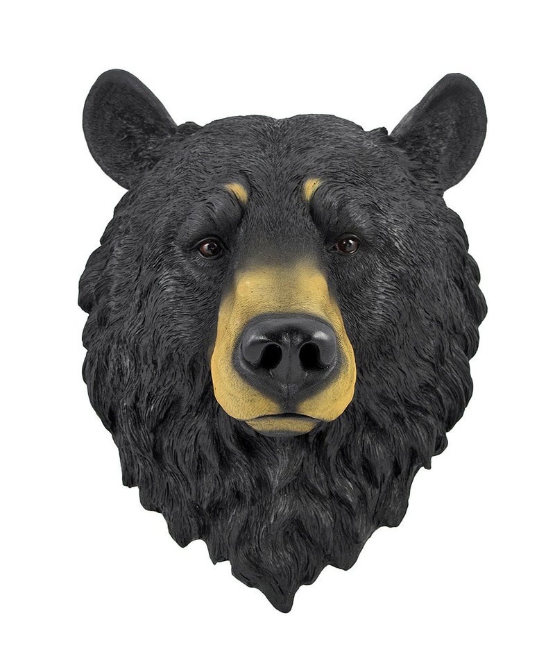 Private Label Natural Looking Wall Hanging Big Black Bear Head - Image 1